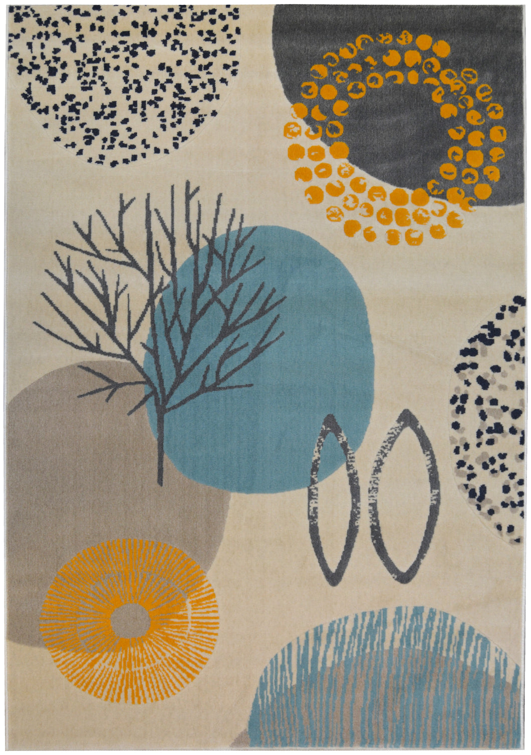 Contemporary Autumnal Flatweave Rug - Ballina