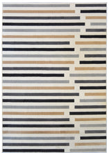 Load image into Gallery viewer, Grey Scandi Striped Living Room Rug - Dorsey