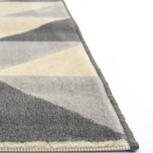 Load image into Gallery viewer, Grey 3D Print Geometric Flatweave Rug - Ballina