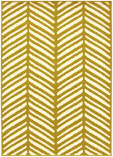 Load image into Gallery viewer, Ochre Herringbone Living Room Rug - Islay