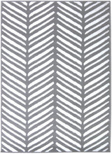 Load image into Gallery viewer, Grey Herringbone Living Room Rug - Islay
