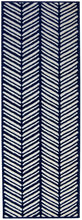 Load image into Gallery viewer, Navy Herringbone Living Room Rug - Islay