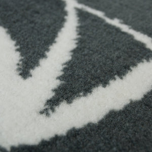 Black Tropical Flatweave Living Room Rug - Islay