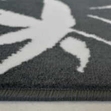 Load image into Gallery viewer, Black Tropical Flatweave Living Room Rug - Islay