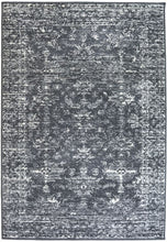 Load image into Gallery viewer, Charcoal Grey Distressed Living Room Rug - Islay