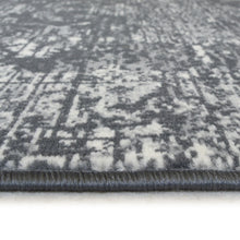 Load image into Gallery viewer, Charcoal Grey Distressed Living Room Rug - Islay