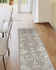 Transitional Beige Oriental Living Room Rug - Islay