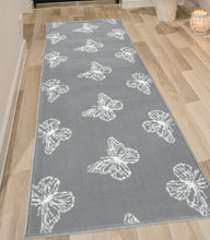 Load image into Gallery viewer, Grey Summertime Butterfly Rug - Islay