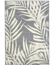 Load image into Gallery viewer, Grey Tropical Floral Living Room Rug - Islay