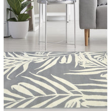 Load image into Gallery viewer, Grey Tropical Floral Living Room Rug - Islay