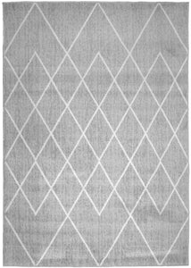 Grey Moroccan Trellis Flatweave Rug - Islay