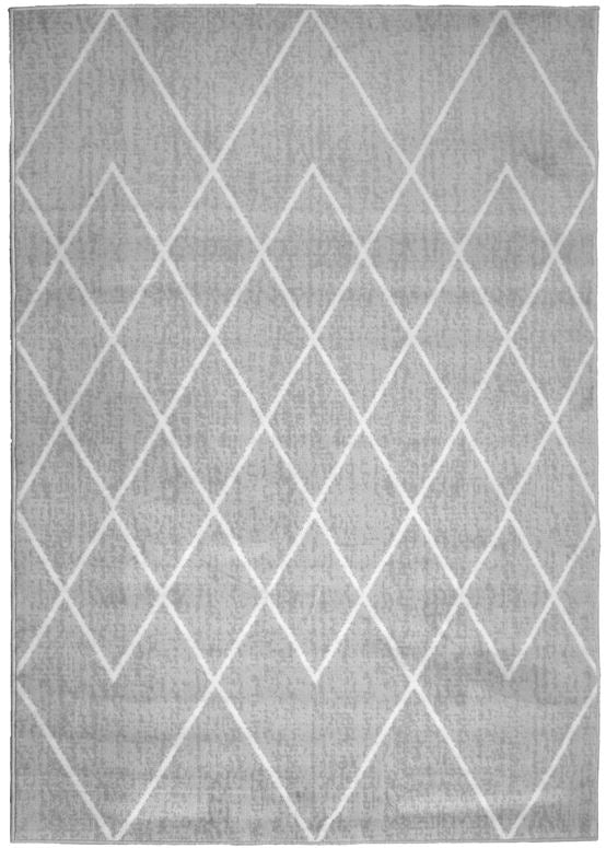 Grey Moroccan Trellis Flatweave Rug - Islay