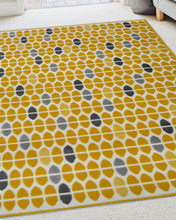 Load image into Gallery viewer, Ochre Polka Dots Living Room Rug - Islay