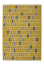 Load image into Gallery viewer, Ochre Polka Dots Living Room Rug - Islay