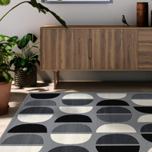 Load image into Gallery viewer, Retro Grey Living Room Rug - Islay