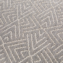 Load image into Gallery viewer, Grey Aztec Washable Outdoor Garden Rug - Ota