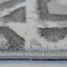 Load image into Gallery viewer, Grey Carved Aztec Living Room Rug - Holm