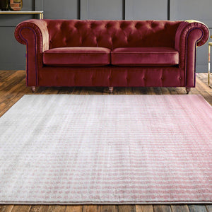 Blush Pink Ombre Geometric Dots Flatweave Rug - Memphis