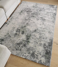 Load image into Gallery viewer, Emerald Green and Grey Abstract Rug - Tronso