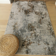 Load image into Gallery viewer, Mustard and Grey Abstract Rug - Tronso