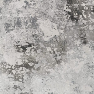 Silver and Grey Flecked Abstract Rug - Tronso