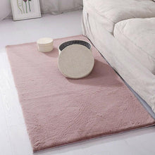 Load image into Gallery viewer, Cheap Shaggy Rabbit Faux Fur Blush Pink Rug Rugs Rugs for sale