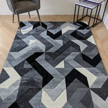 Load image into Gallery viewer, Herringbone Grey Hallway Runner Rug - Boston