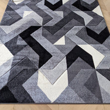 Load image into Gallery viewer, Herringbone Grey Hallway Runner Rug - Boston