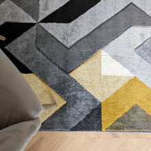 Load image into Gallery viewer, Ochre Yellow Arrow Area Rug - Boston