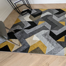 Load image into Gallery viewer, Ochre Yellow Arrow Area Rug - Boston