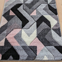 Load image into Gallery viewer, Blush Pink Modern Herringbone Runner Rug - Boston