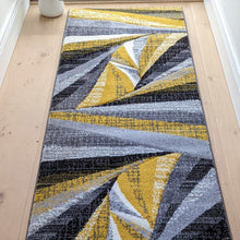 Load image into Gallery viewer, Ochre Yellow Splinter Living Room Rug - Boston