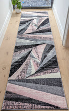 Load image into Gallery viewer, Pink Splinter Geometric Living Room Rug - Boston