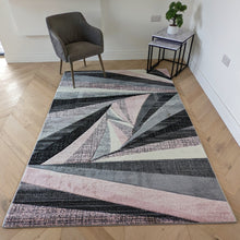 Load image into Gallery viewer, Pink Splinter Geometric Living Room Rug - Boston