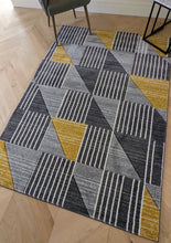 Load image into Gallery viewer, Yellow Geometric Rugs