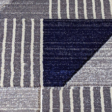 Load image into Gallery viewer, Navy Blue Long Geo Hall Runner Rug - Boston