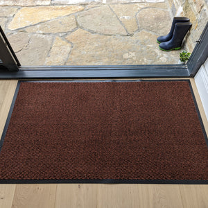 Brown Non Slip And Washable Door Mat - Barrier