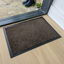 Load image into Gallery viewer, Brown Non Slip And Washable Door Mat - Barrier
