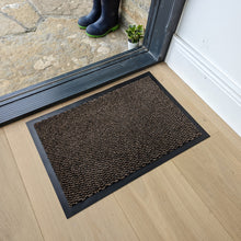 Load image into Gallery viewer, Brown Non Slip And Washable Door Mat - Barrier