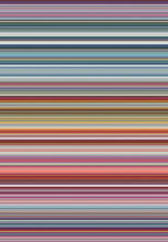 Load image into Gallery viewer, Multicoloured Wool Look Striped Living Room Rug - Perth