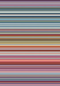 Multicoloured Wool Look Striped Living Room Rug - Perth