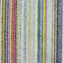 Load image into Gallery viewer, Multicoloured Wool Look Striped Living Room Rug - Perth