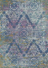Load image into Gallery viewer, Navy Blue Damask Living Room Rug - Capella