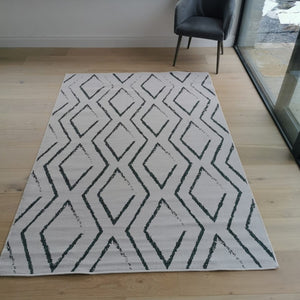 Green Reversible Moroccan Trellis Outdoor Rug - Capri