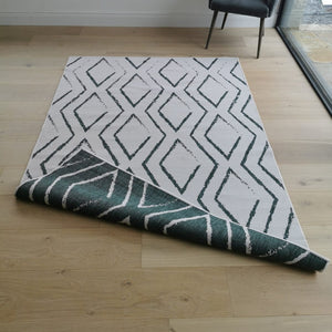 Green Reversible Moroccan Trellis Outdoor Rug - Capri
