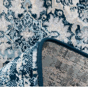 Dark Blue Stunning Vintage Area Rug - Denver