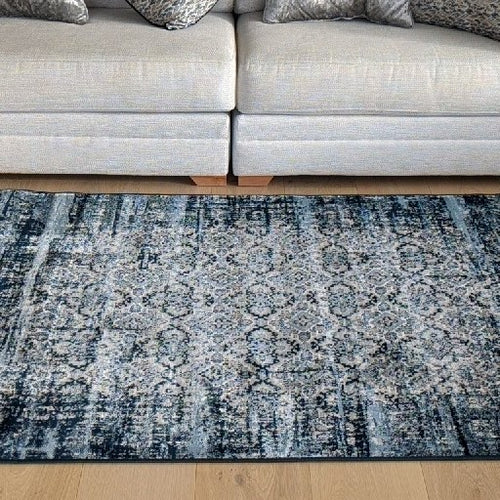 Dark Blue Stunning Vintage Area Rug - Denver