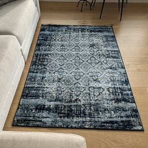 Dark Blue Stunning Vintage Area Rug - Denver