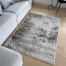 Load image into Gallery viewer, Dark Grey and Silver Vintage Area Rug - Denver
