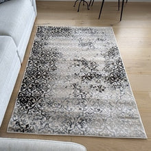 Load image into Gallery viewer, Dark Grey and Silver Vintage Area Rug - Denver